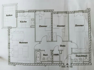Biete 4 - Suche 3 Zimmer mit  Altbau-Deckenhöhe für Hochbett