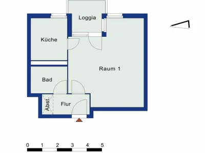 43 m² Wohnung in Tempelhof-Schöneberg direkt am Kleistpark