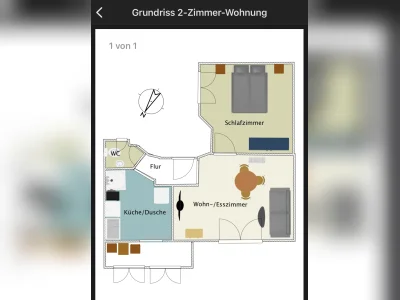 Stuttgart-Mitte: Gemütliche 2-Zimmer-Wohnung