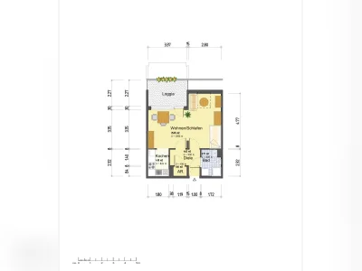 Münster-West: 1,5-Zimmer-Wohnung, 42 m²