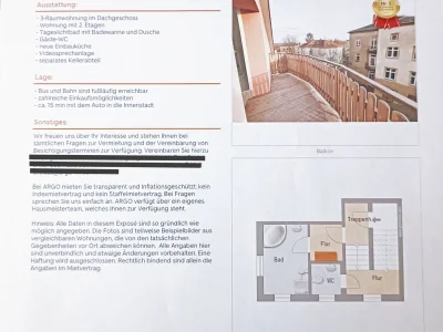 Dresden, Cotta: 3-Zimmer-Wohnung, 87 m², 1089 €