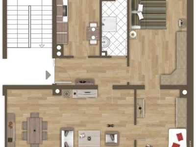 Darmstadt-Nord: Geräumige 3-Zimmer-Wohnung