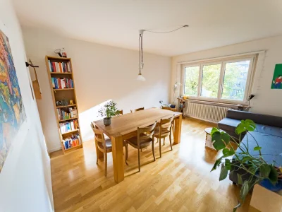 3 Zi-Wohnung mit Balkon im Kreis 4 gegen Wohnung mit Garten